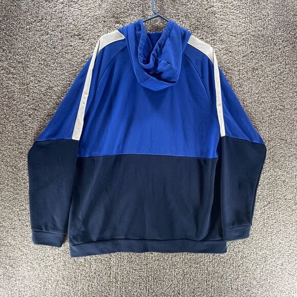 Nike Jacket Mens Extra Large Blue Cowl Neck Hoodie Sweatshirt Full Zip Casual - Picture 10 of 13